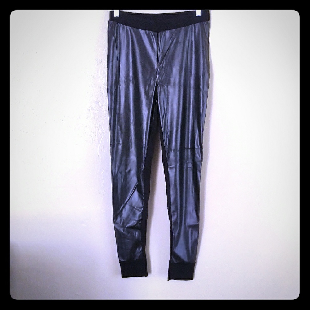 Victoria's Secret faux leather front leggings